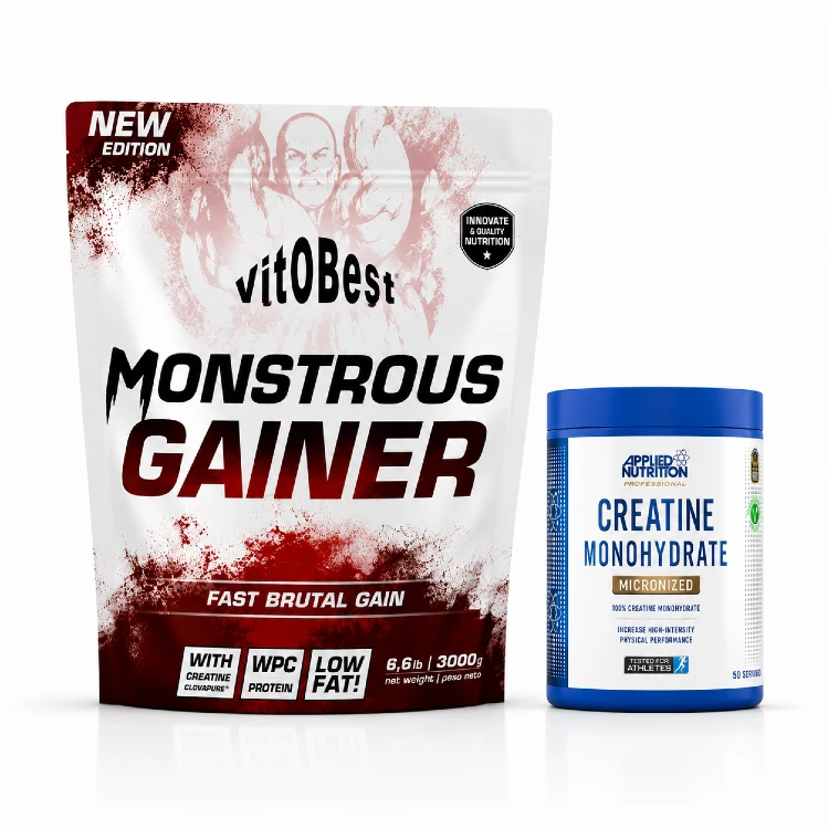 Monster Gainer 3kg + Creatine 250g - Image 1